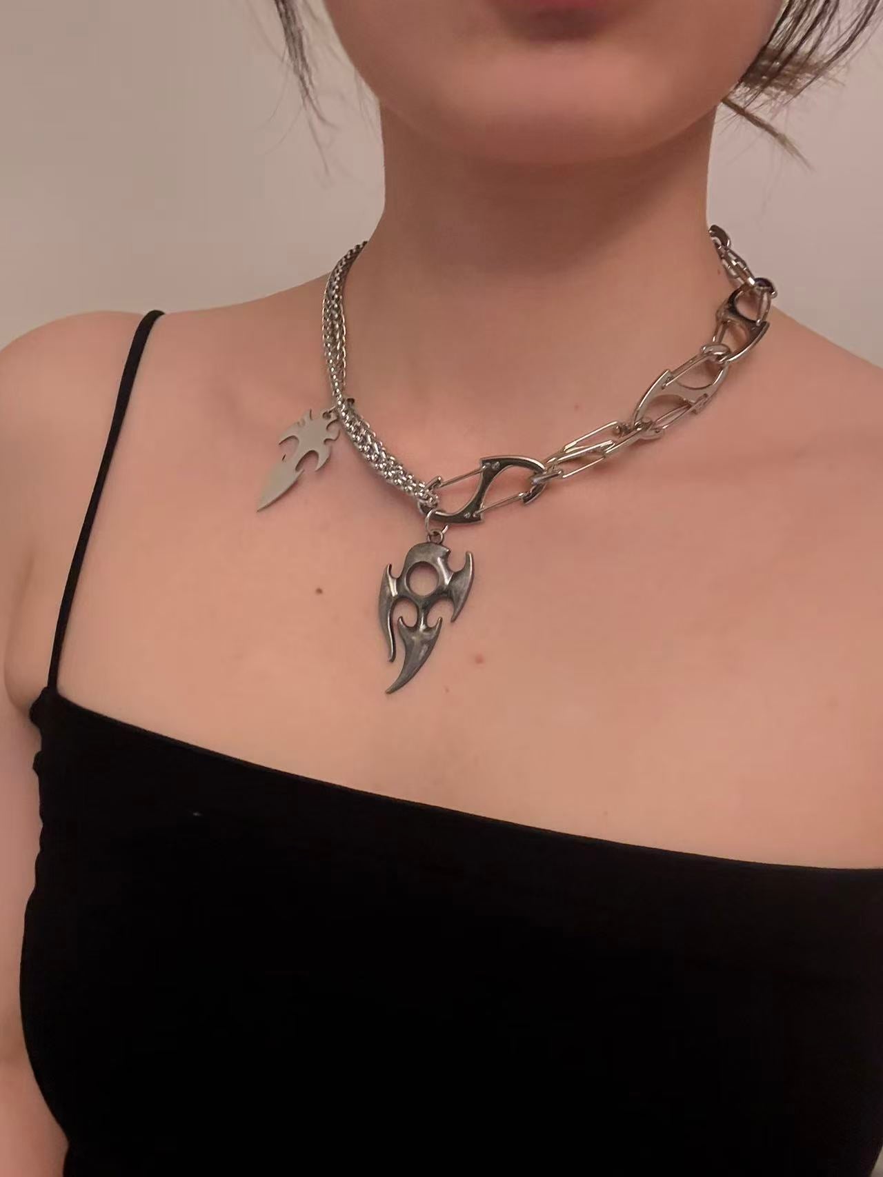 Molten Anima Flame Layered Necklace