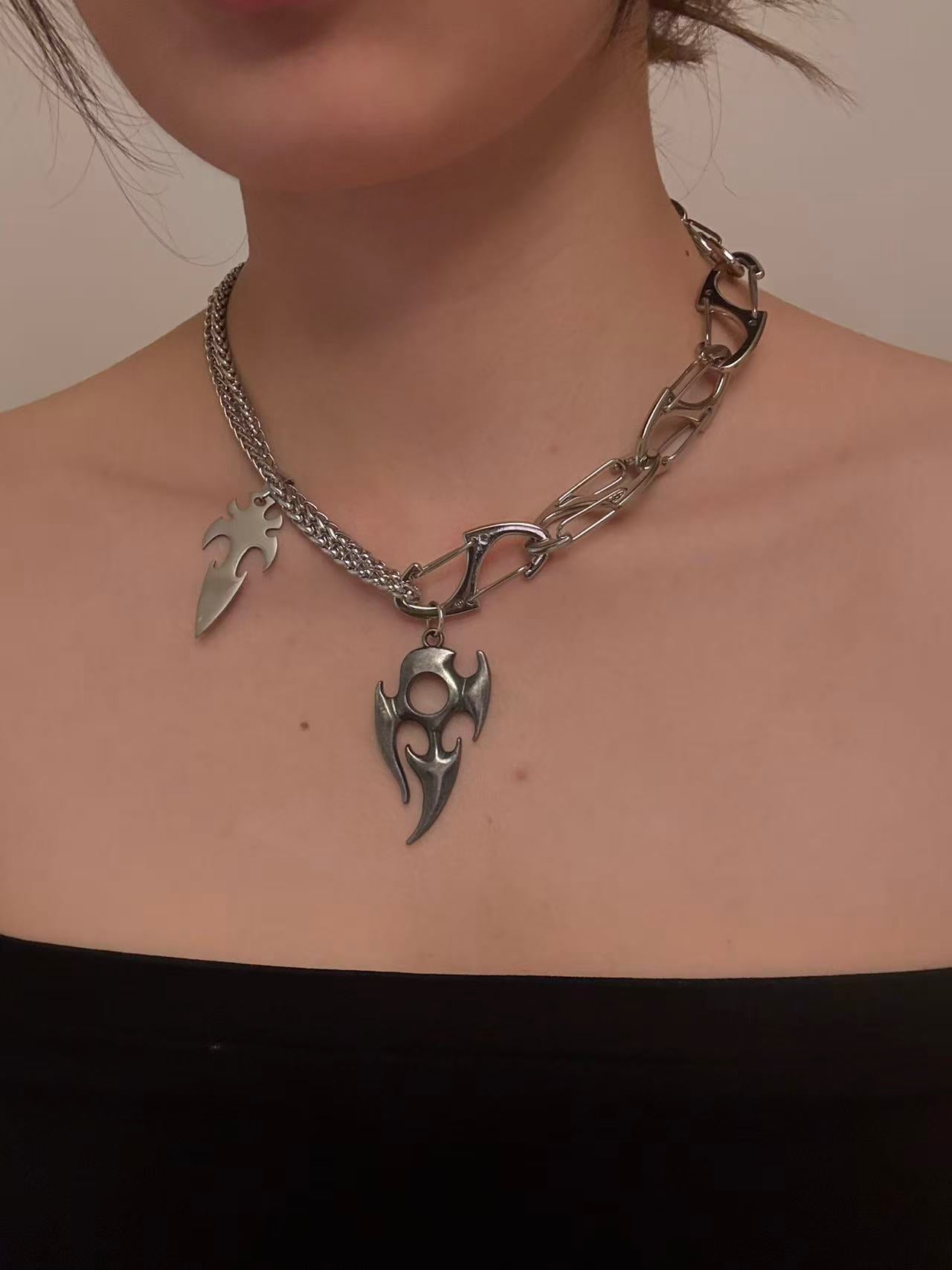 Molten Anima Flame Layered Necklace