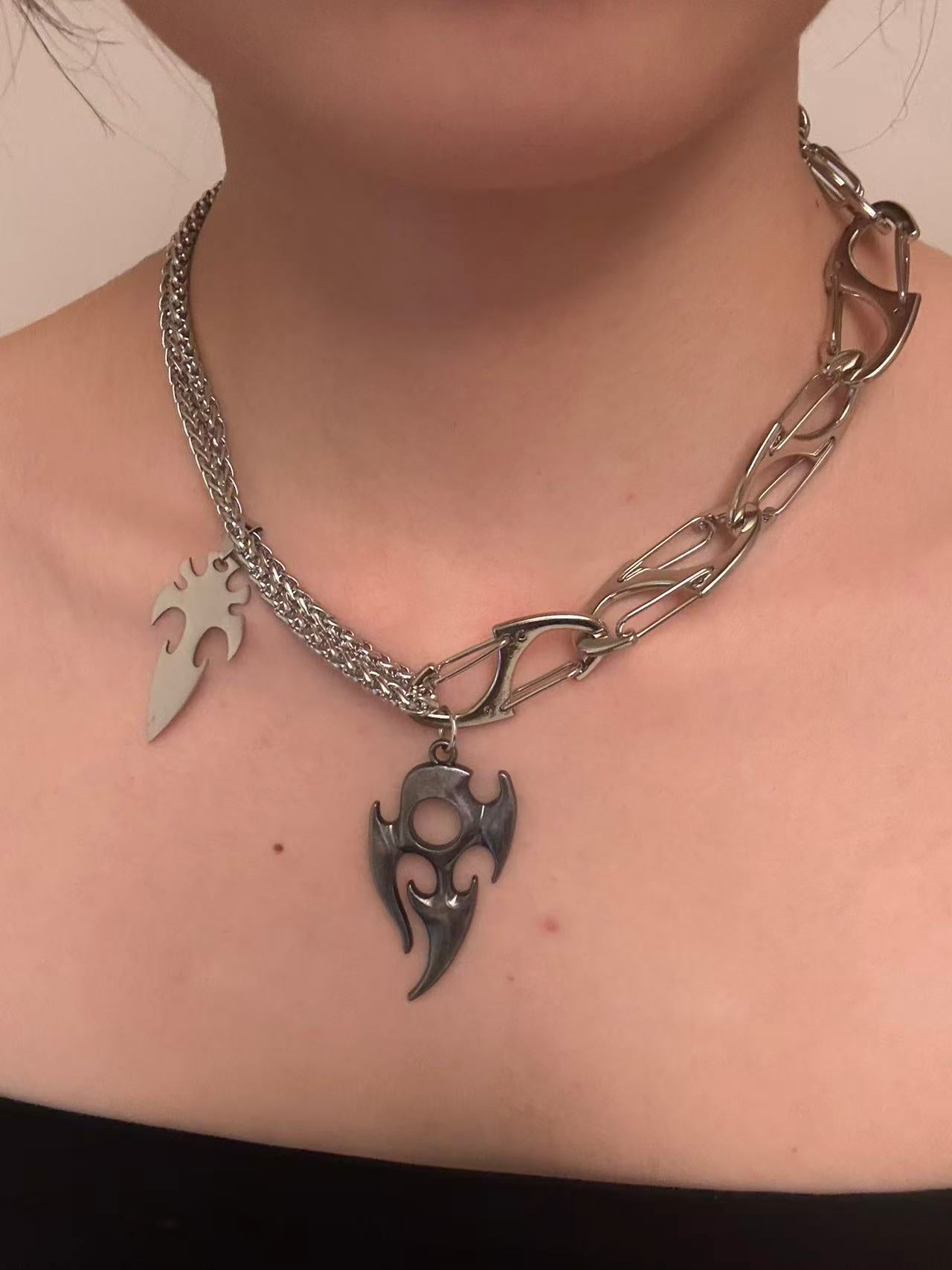 Molten Anima Flame Layered Necklace