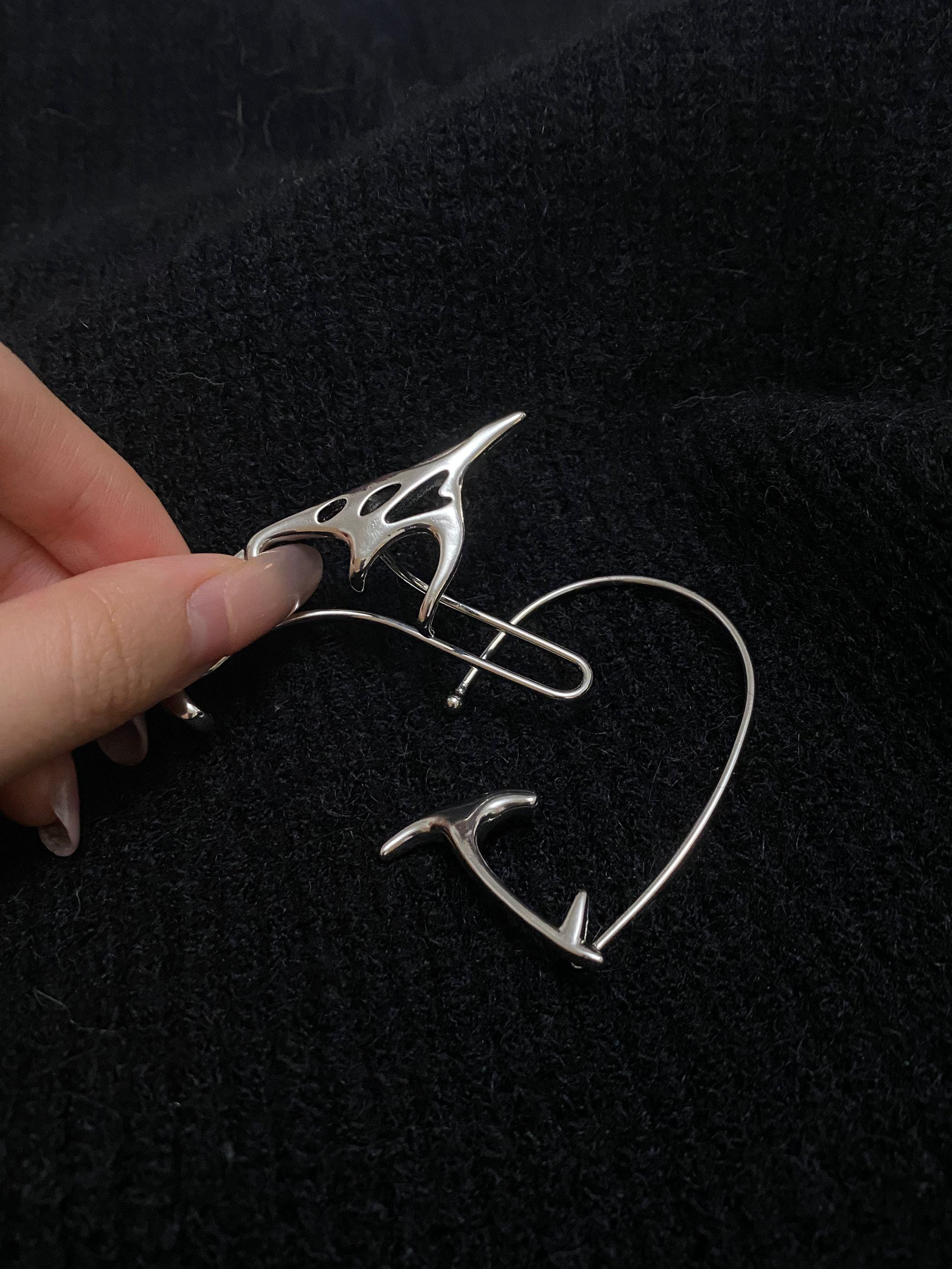 Cyber Elf Ear Cuff No Piercing Clip On Wrap Earring Fantasy Jewelry Handmade Gift for Her Him