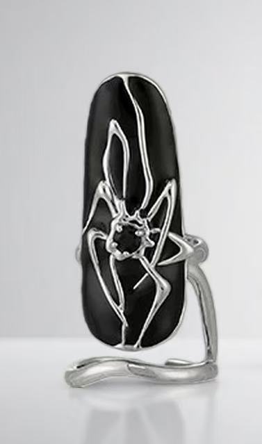 Cyberpunk 5Pcs Liquid Metal Mechanical Nail Ring - Dark Aesthetic Mechanical Armor Ring Niche Neutral Finger Jewelry