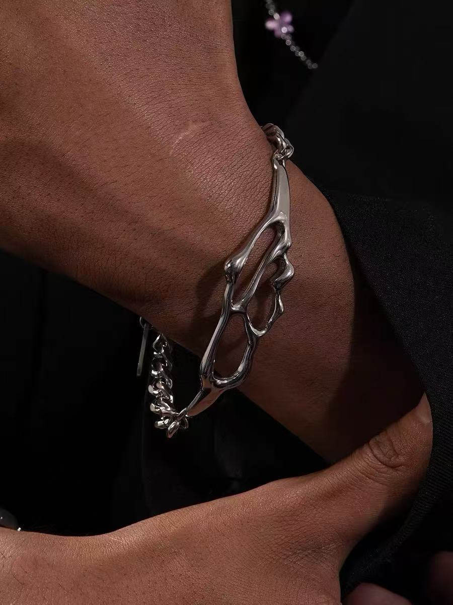 Matrix Melt Irregular Lattice Bracelet