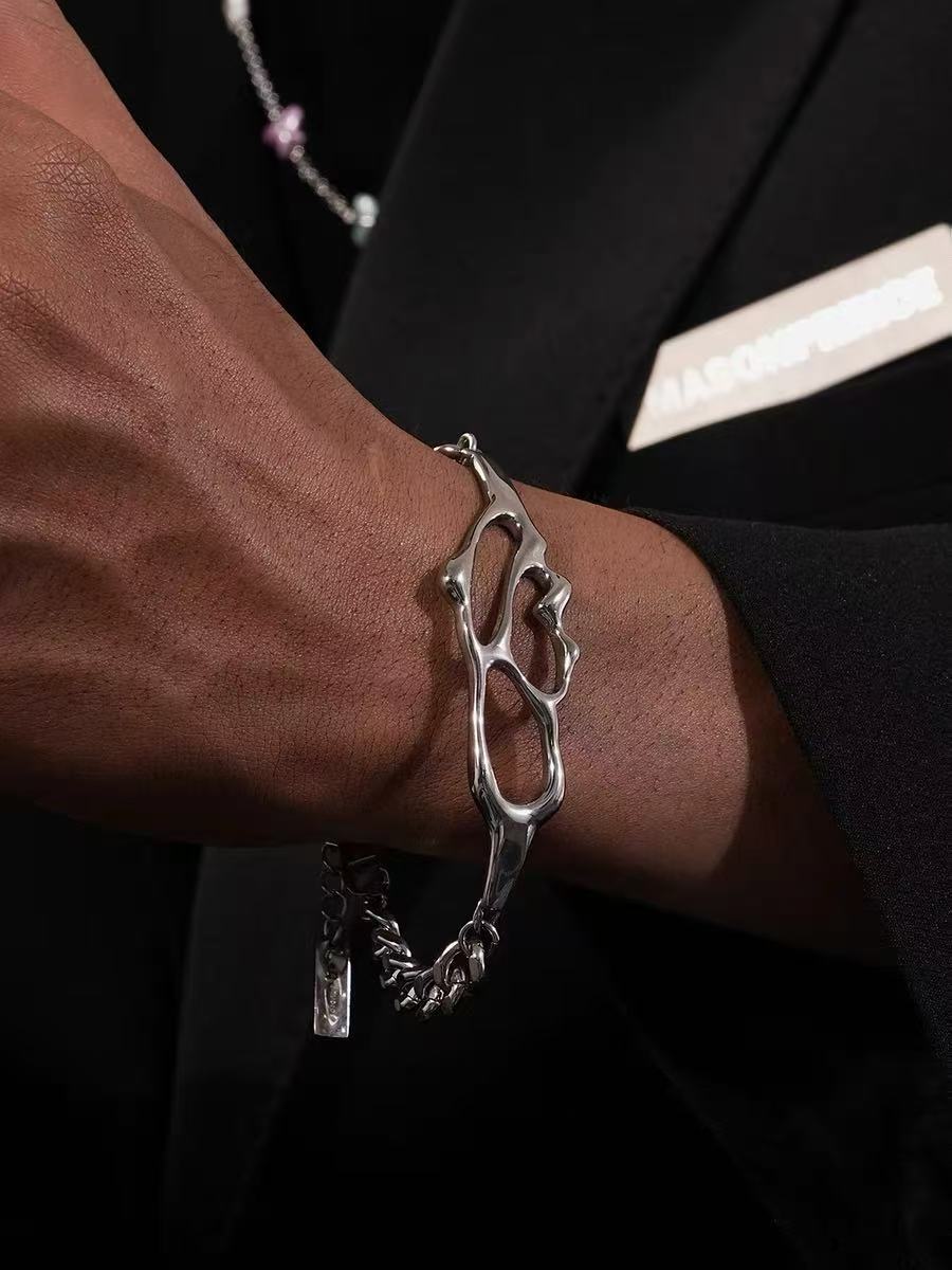 Matrix Melt Irregular Lattice Bracelet