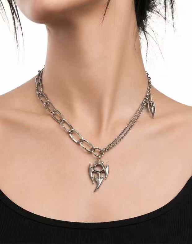 Molten Anima Flame Layered Necklace