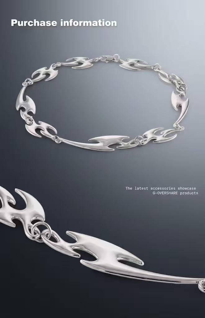 Molten Anima | Flame Spine Hardware Choker