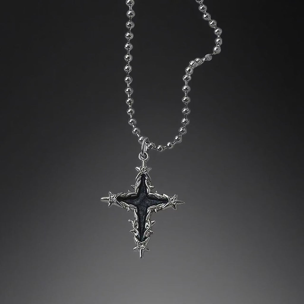 Chains | antique-silver | Cybernicho | Gothic Sacrament Collection | variety-of-cross-skull-and-heart-pendants
