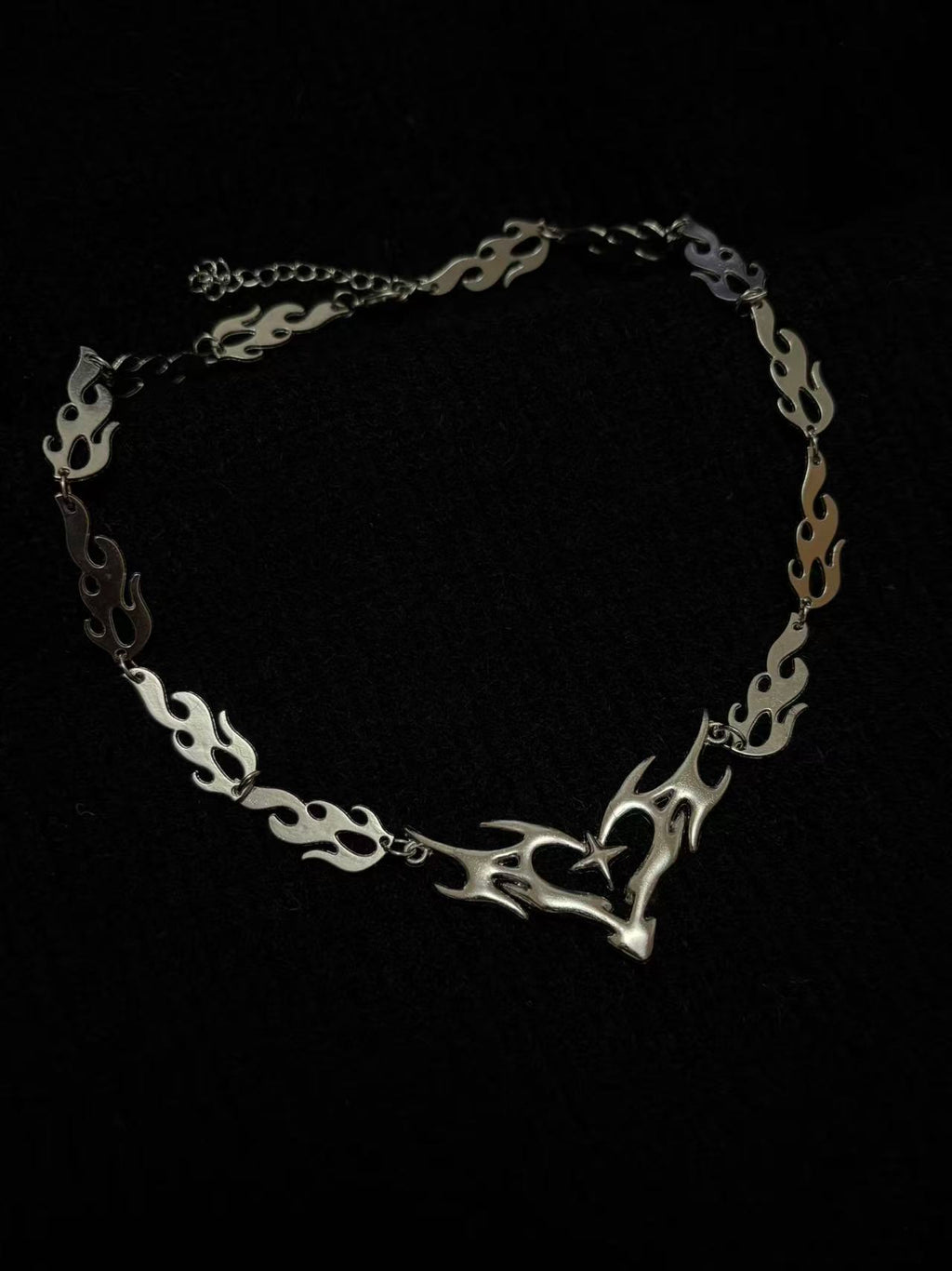 Chains | titanium-steel | Cybernicho | Sculptural Molten Ignis | waterproof-non-tarnish
