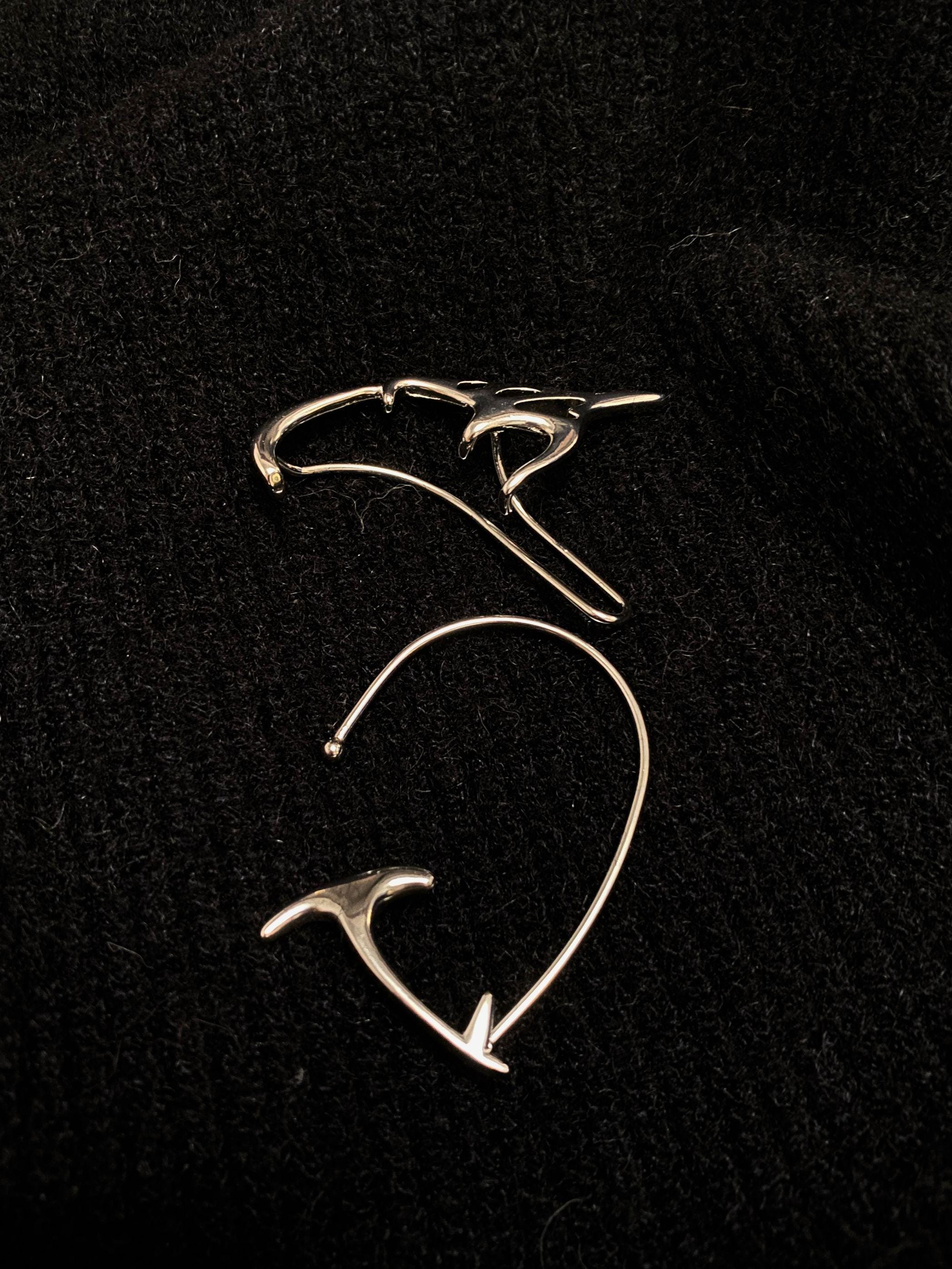 Cyber Elf Ear Cuff No Piercing Clip On Wrap Earring Fantasy Jewelry Handmade Gift for Her Him