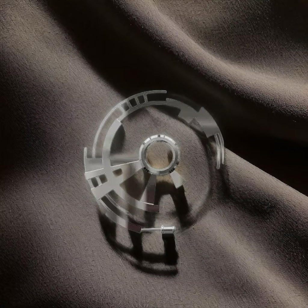 Cyberpunk Gear Earrings | Turbine Industrial Ear Studs for Him & Her | Y2K Techwear Jewelry | Edgy Unisex Gift for Party or Birthday